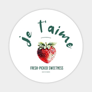 J'Taime Strawberries Magnet